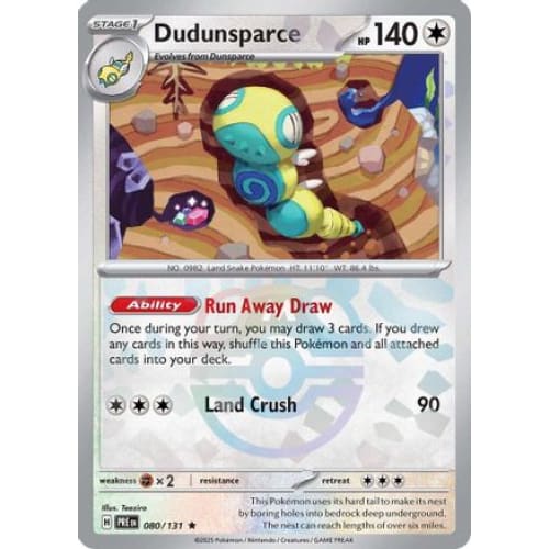 Dudunsparce (Master Ball Pattern) (80) Rare Classic