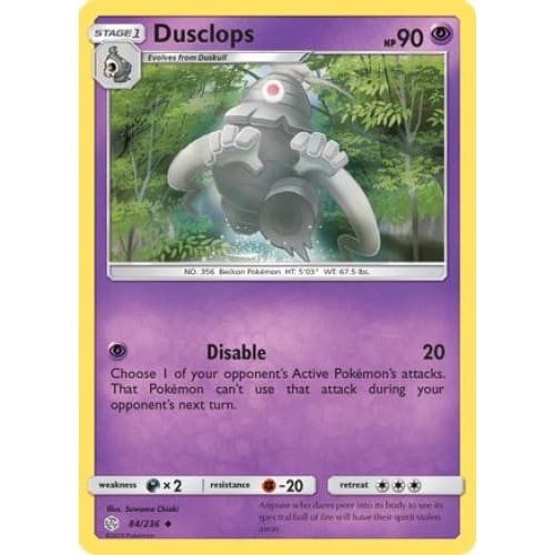 Dusclops (084/236) Uncommon Reverse Holofoil - Single