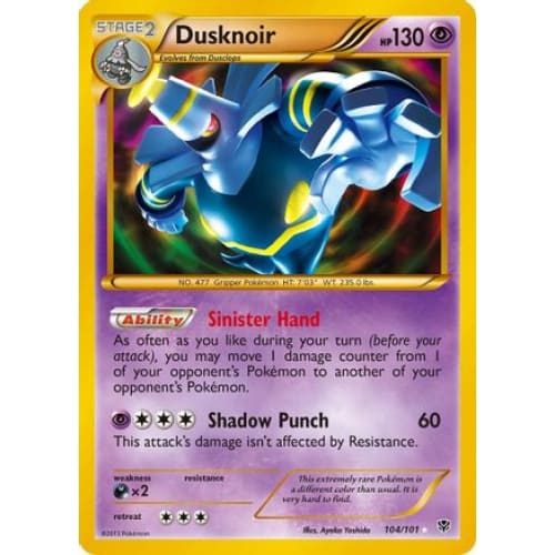 Dusknoir (104/101) Secret Rare Holofoil - Single