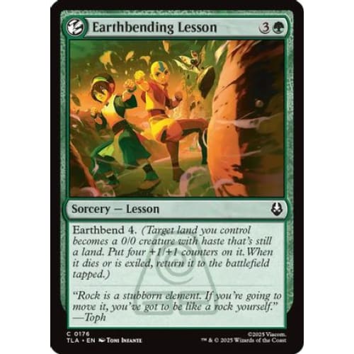 Earthbending Lesson (TLA-176) Foil - Single