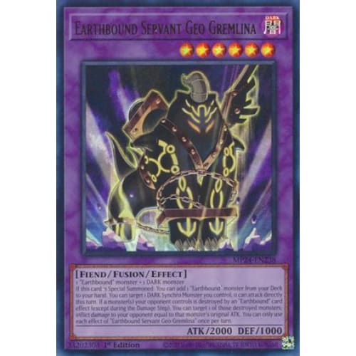 Earthbound Servant Geo Gremlina - MP24-EN238 Ultra Rare 1st