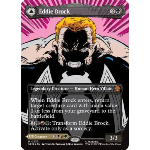 Eddie Brock (0233) (Borderless) (SPM-233) Foil - Single