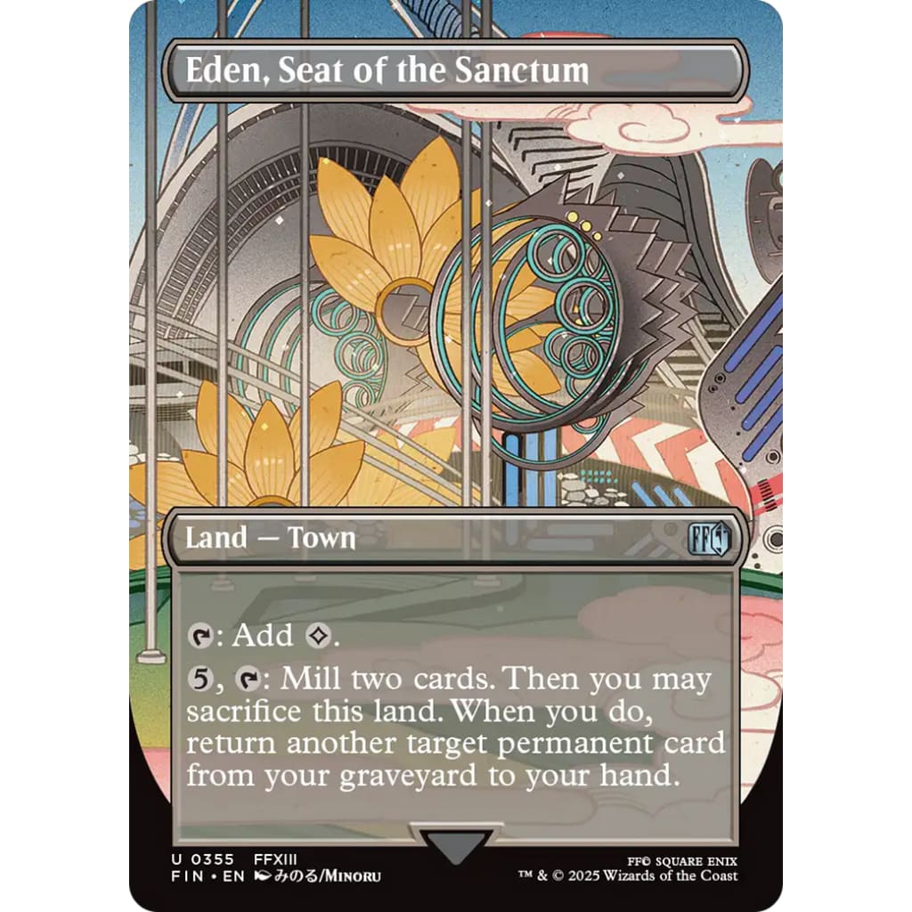 Eden Seat of the Sanctum (FIN-355) (Borderless) - Single