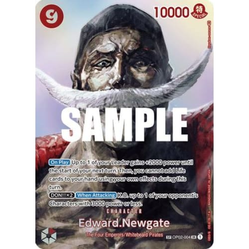 Edward.Newgate (SP) OP02-004 SR Kingdoms of Intrigue Foil