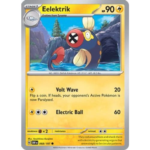 Eelektrik (68) Common Reverse Holofoil - Single