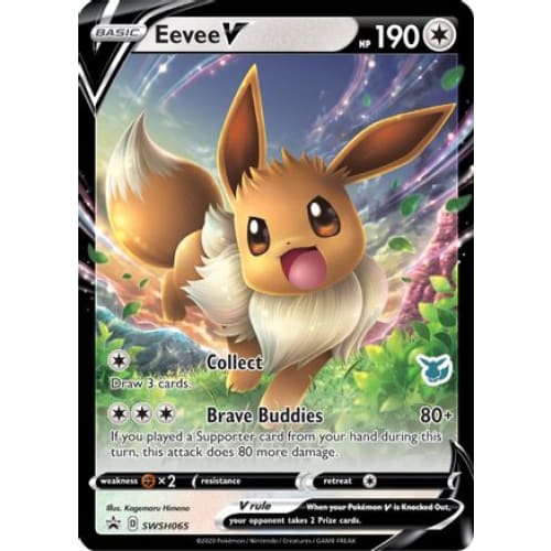 Eevee V - SWSH065 (Eevee Stamped) Promo Holofoil - Single