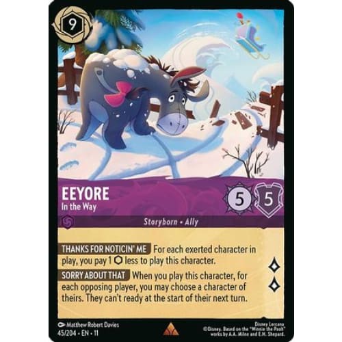 Eeyore - In the Way (45/204) - Winterspell Cold Foil