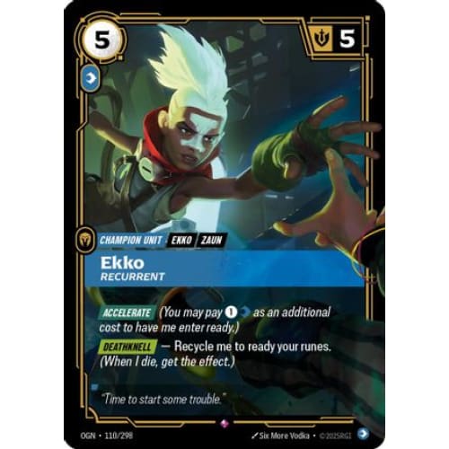 Ekko - Recurrent (110/298) - Origins Foil - Single