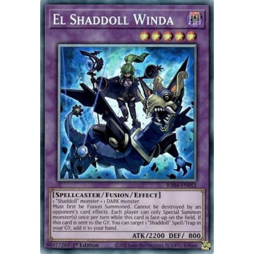 El Shaddoll Winda (PCR) - RA04-EN052 Rare 1st Edition