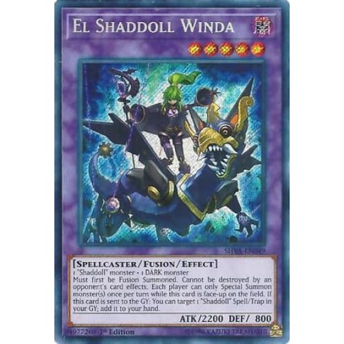 El Shaddoll Winda (SHVA-EN049) Secret Rare 1st Edition