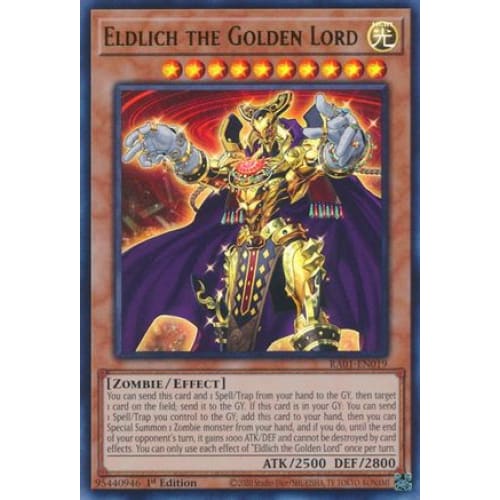 Eldlich the Golden Lord (UR) - RA01-EN019 Ultra Rare 1st