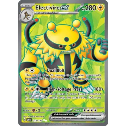 Electivire ex - 212/182 (212) Ultra Rare Holofoil - Single