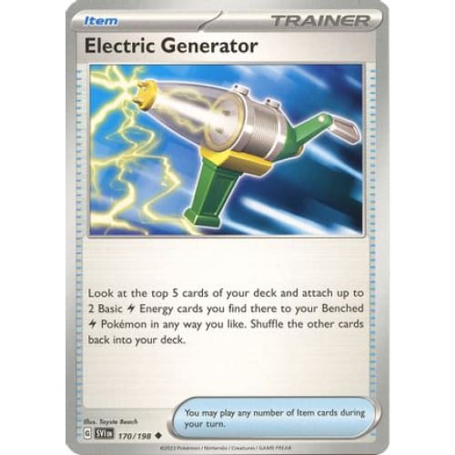 Electric Generator (170) Reverse Holofoil Uncommon - Single