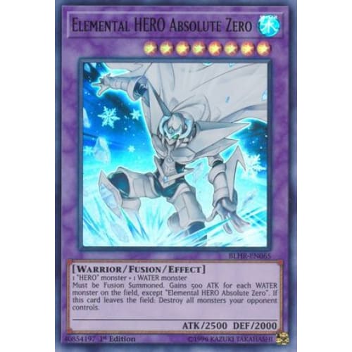 Elemental HERO Absolute Zero (BLHR-EN065) Ultra Rare 1st