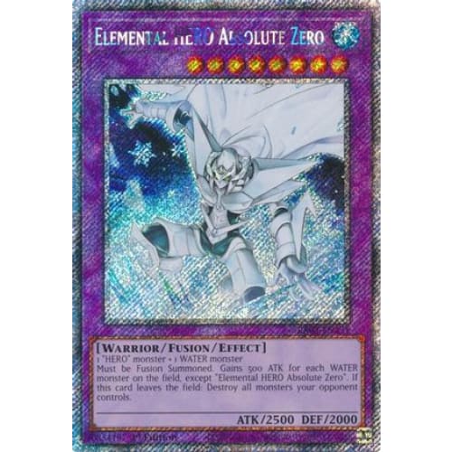 Elemental HERO Absolute Zero (Platinum Secret Rare)