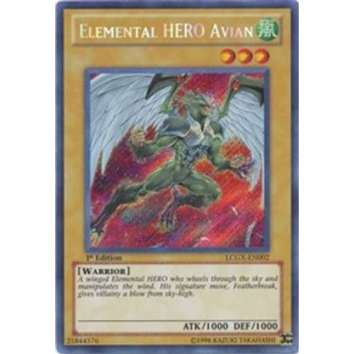 Elemental HERO Avian (Alternate Art) (LCGX-EN002) Secret