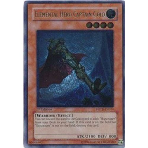 Elemental Hero Captain Gold (UTR) (FOTB-EN014) Ultimate