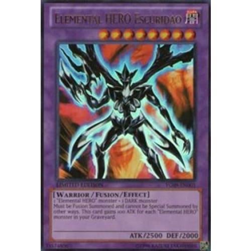 Elemental HERO Escuridao (YG09-EN001) Ultra Rare Limited