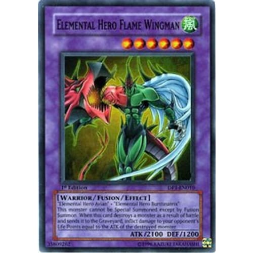 Elemental HERO Flame Wingman (DP1-EN010) Super Rare