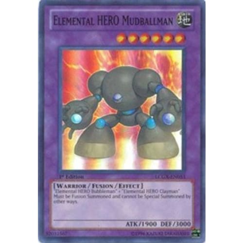 Elemental HERO Mudballman (LCGX-EN053) Super Rare 1st