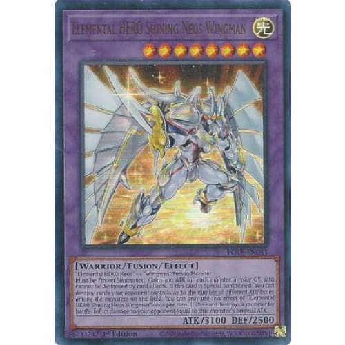 Elemental HERO Shining Neos Wingman - POTE-EN041 Ultra Rare