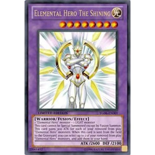 Elemental Hero The Shining (YG06-EN001) Ultra Rare Limited