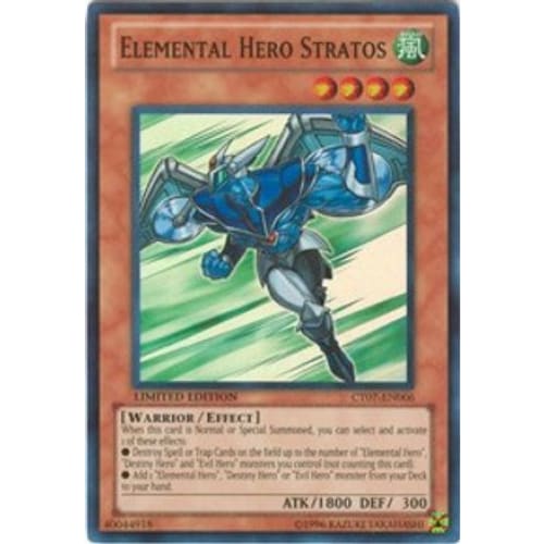 Elemental HERO Stratos (CT07-EN006) Super Rare Limited
