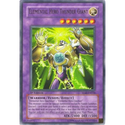 Elemental HERO Thunder Giant (TLM-EN036) Ultra Rare 1st