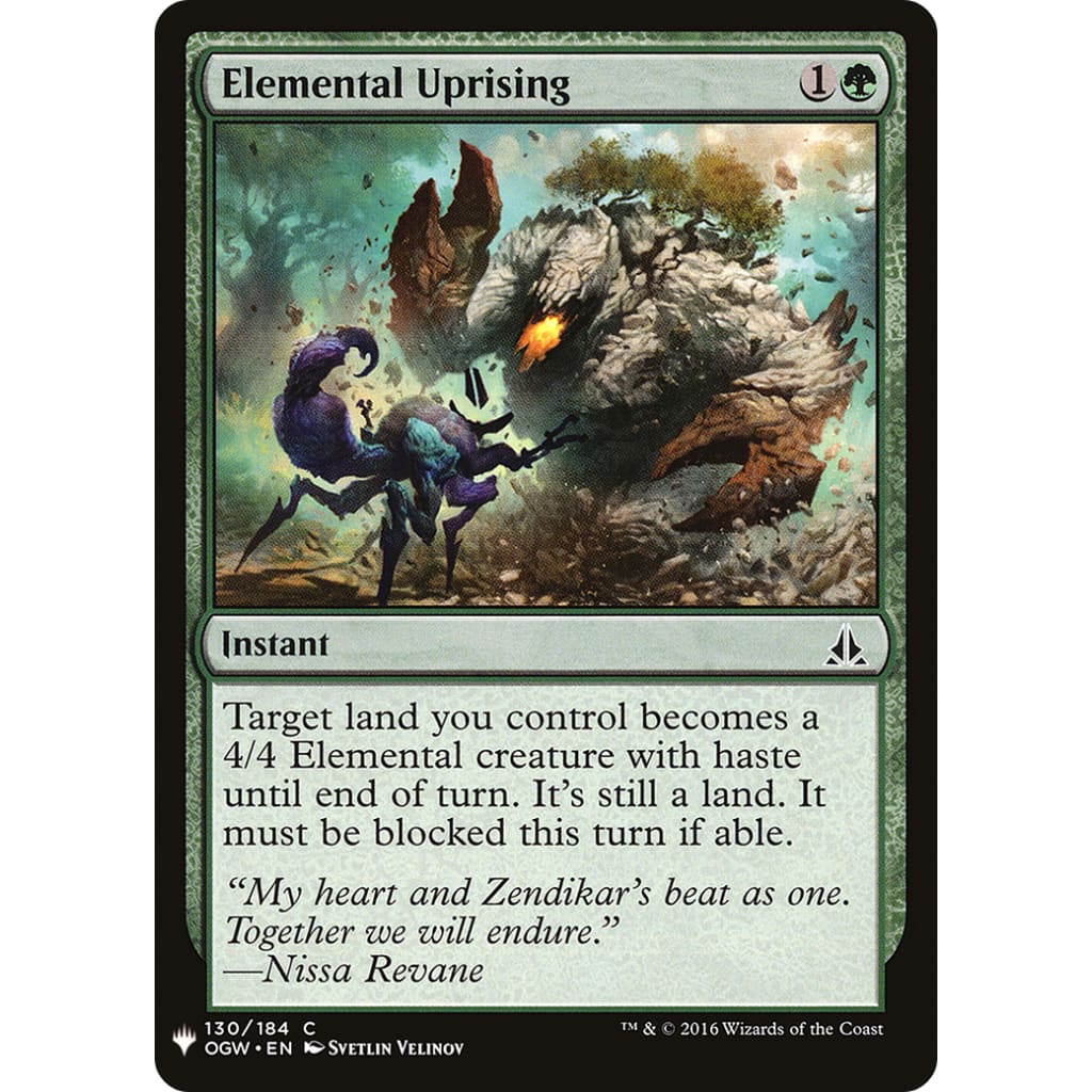 Elemental Uprising (PLST-OGW-130) - Single
