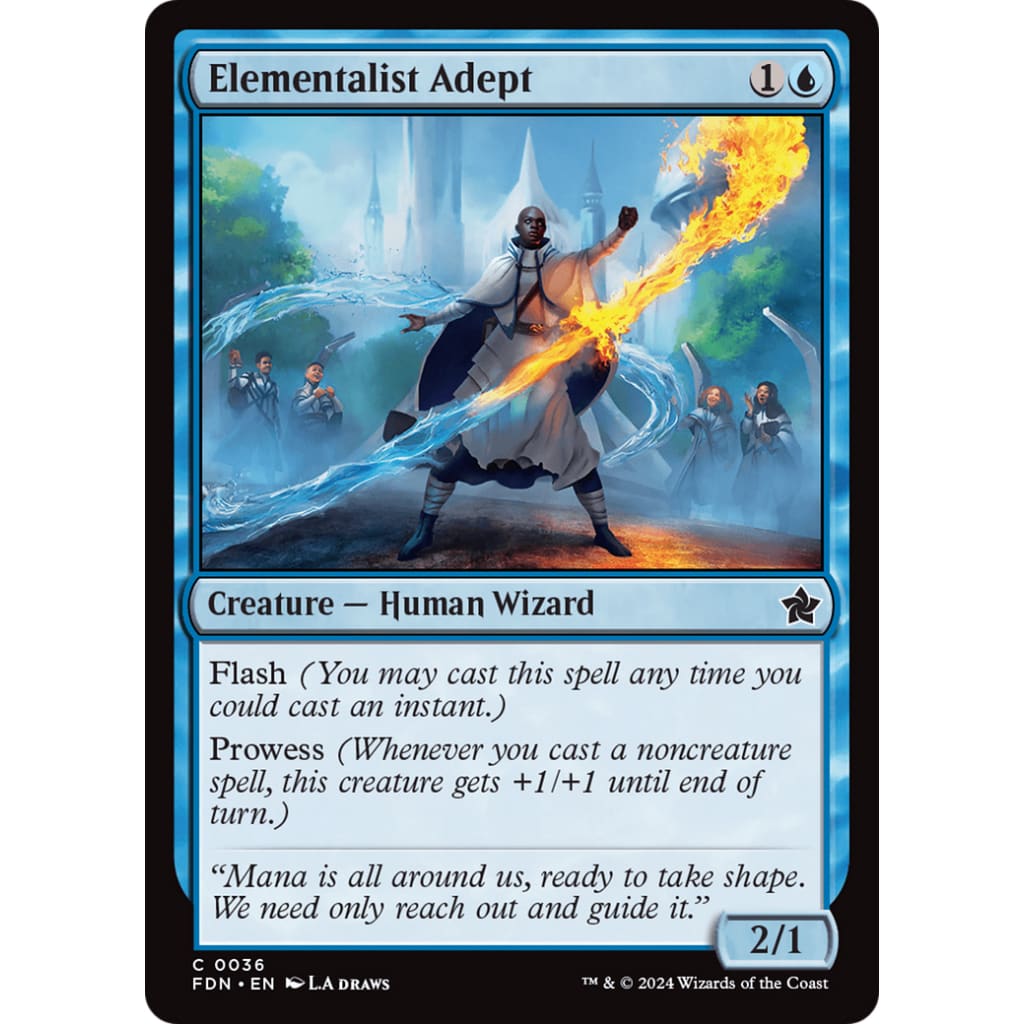 Elementalist Adept (FDN-036) Foil - Single