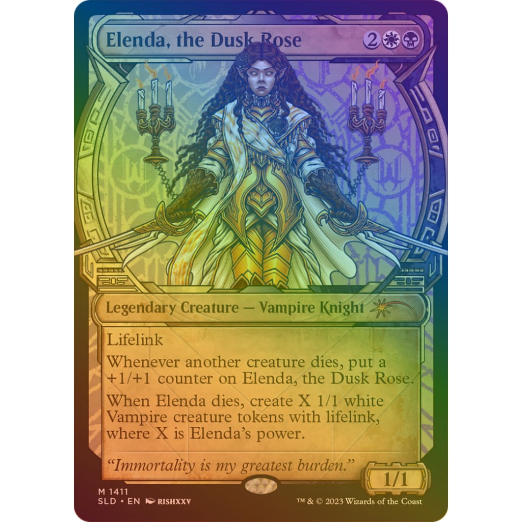 Elenda the Dusk Rose (SLD-1411★): (Showcase) Foil - Single