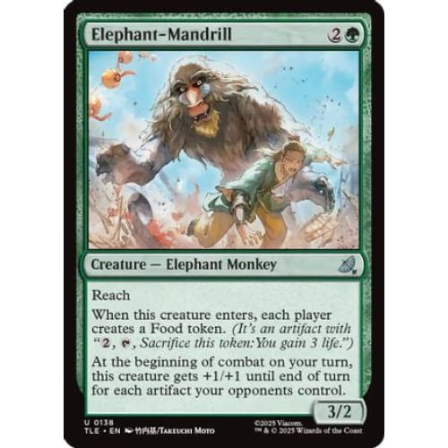 Elephant-Mandrill (TLE-138) Foil - Single