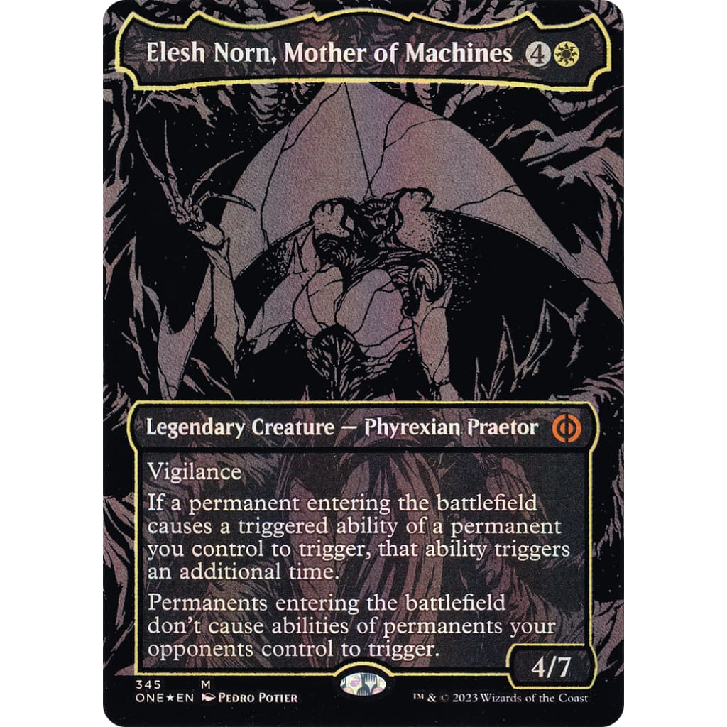 Elesh Norn Mother of Machines (ONE-345) (Borderless) Foil