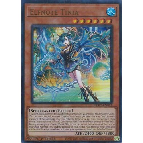Elfnote Tinia - BPRO-EN011 Ultra Rare 1st Edition - Single