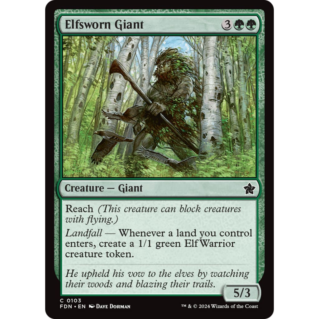 Elfsworn Giant (FDN-103) - Single
