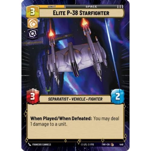 Elite P-38 Starfighter (Hyperspace) (446) Foil - Single