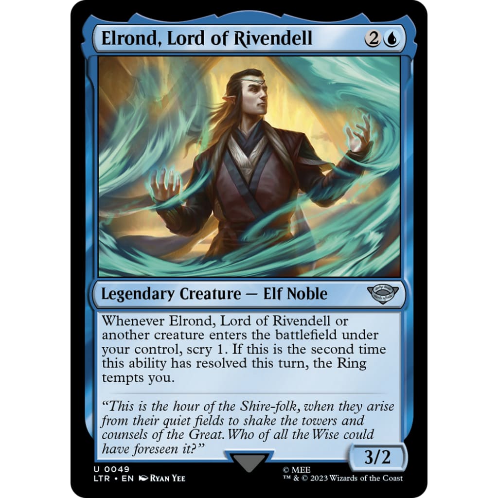 Elrond Lord of Rivendell (LTR-049) Foil - Single