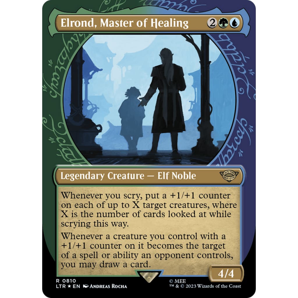 Elrond Master of Healing (LTR-810): (Showcase) (Borderless)