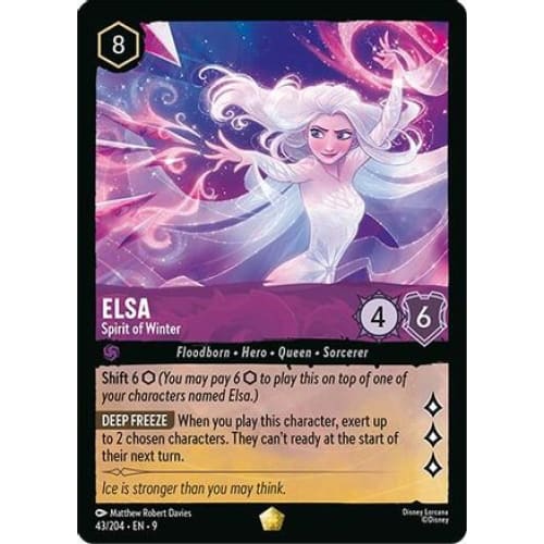 Elsa - Spirit of Winter (43/204) - Fabled Cold Foil - Single