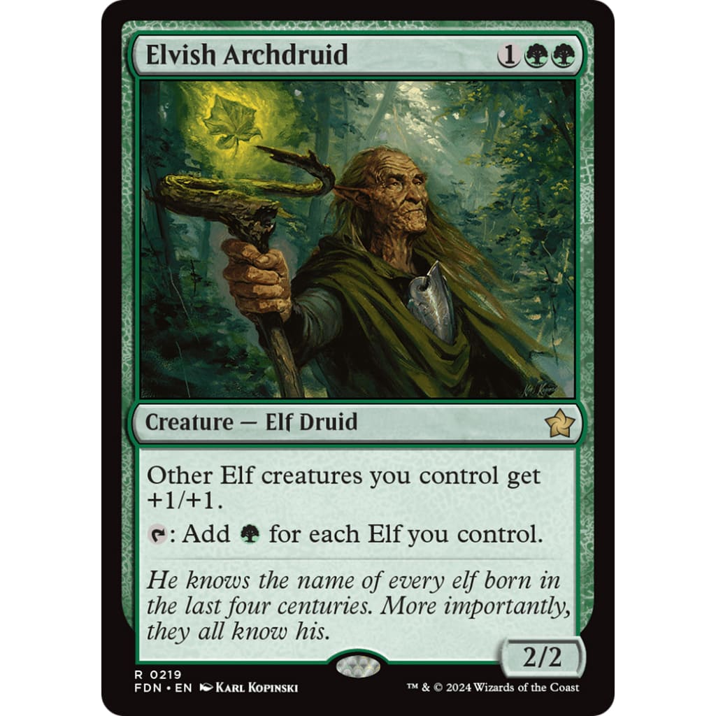 Elvish Archdruid (FDN-219) - Single