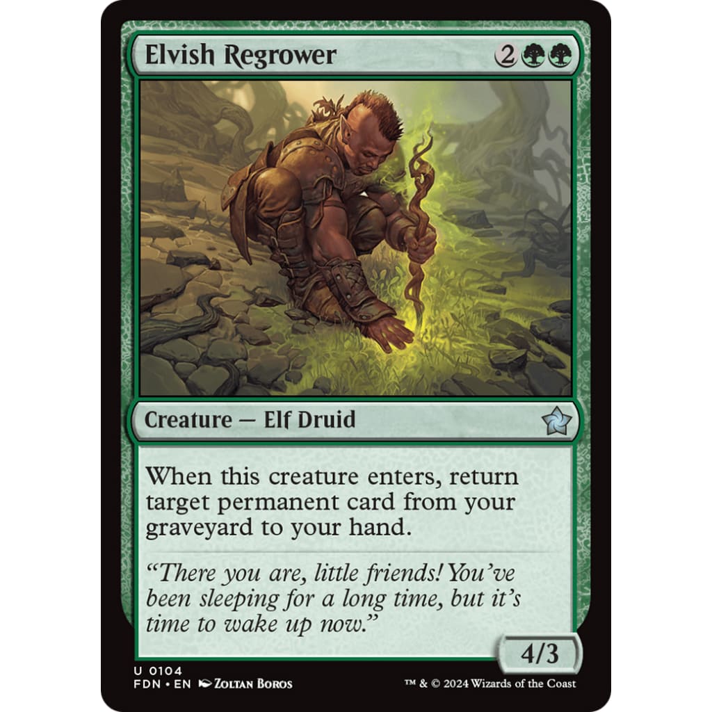 Elvish Regrower (FDN-104) - Single