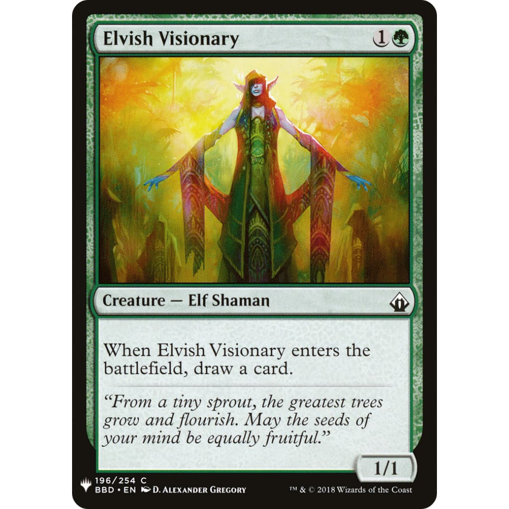 Elvish Visionary (PLST-BBD-196) - Single