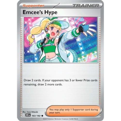 Emcee’s Hype - 163/182 (163) Common - Single