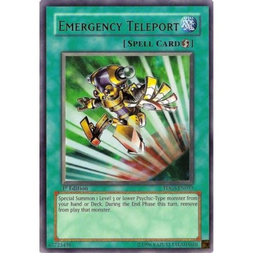 Emergency Teleport (TDGS-EN053) Ultra Rare 1st Edition