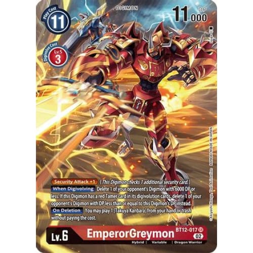EmperorGreymon (Alternate Art) - BT12-017 - Super Rare Foil
