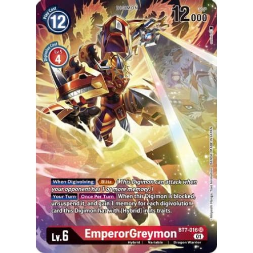 EmperorGreymon (Alternate Art) (BT7-016 SR) Super Rare Foil