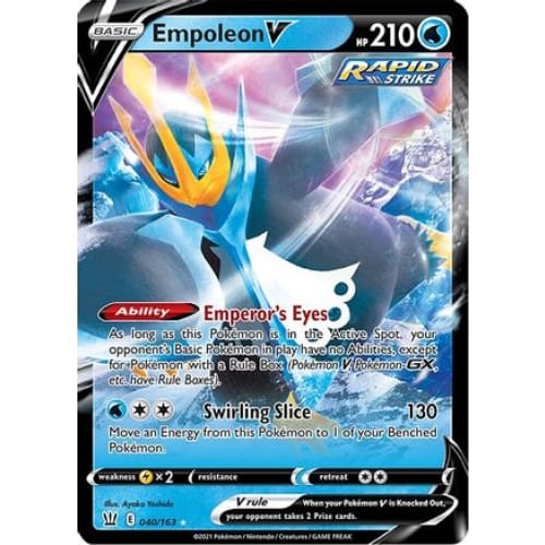 Empoleon V (040/163) Holo Rare Holofoil - Single