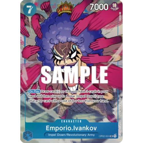 Emporio.Ivankov (051) (Alternate Art) OP02-051 SR Paramount
