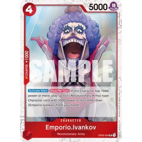 Emporio.Ivankov (Pirate Foil) OP05-004 UC Premium Booster