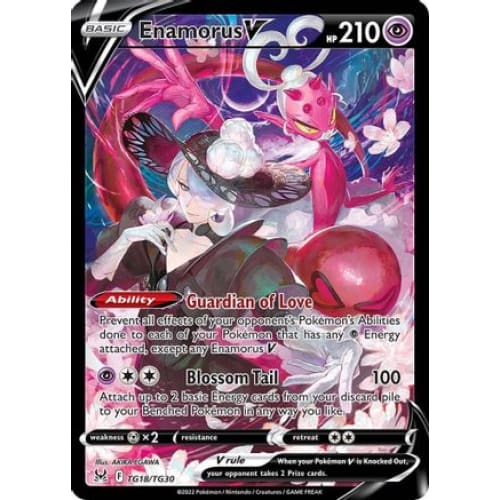 Enamorus V (TG18/030) Holo Rare Holofoil - Single